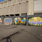 Wildstyle graffiti writing wall